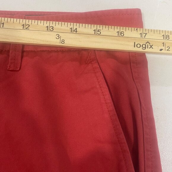 NWT Gap Khaki Lived In Pants Mens 32x30 Red Relaxed Fit Tapered Comfortable Styl - Picture 10 of 14